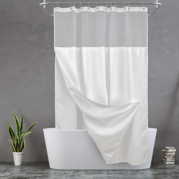 shower curtain and liner