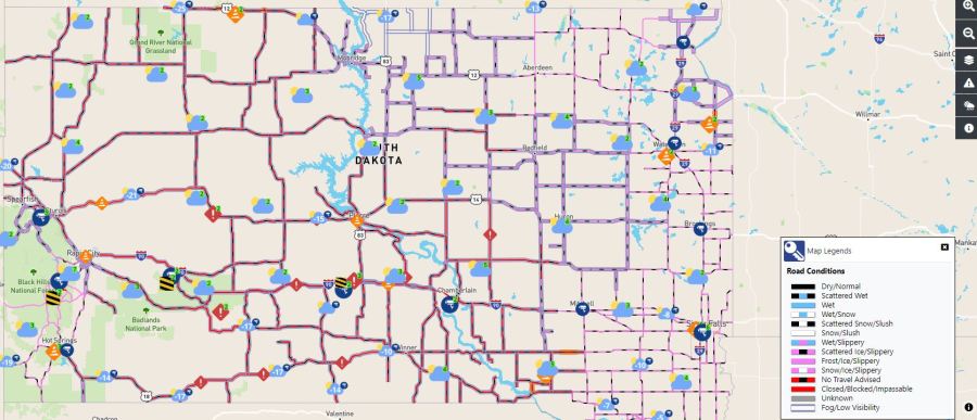 sd road conditions