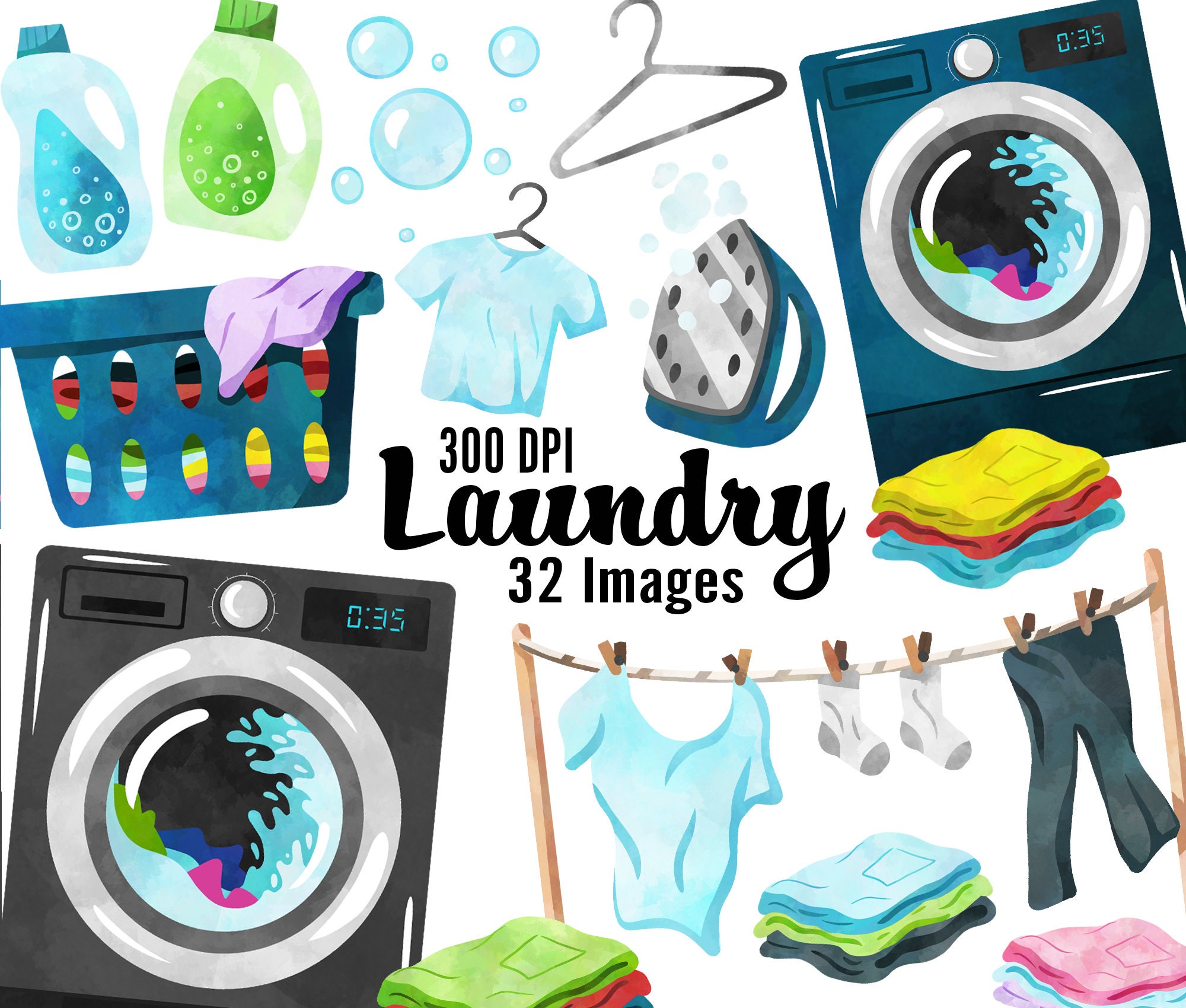 laundry clipart