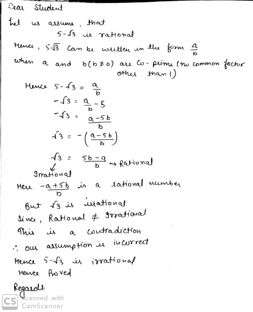 prove that root 3 and root 5 is irrational