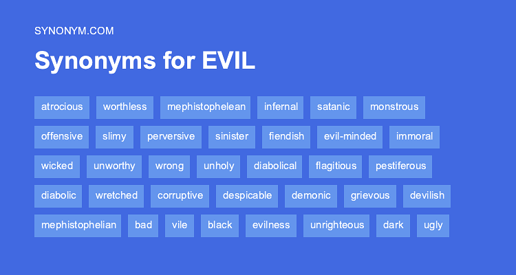 evil synonyms