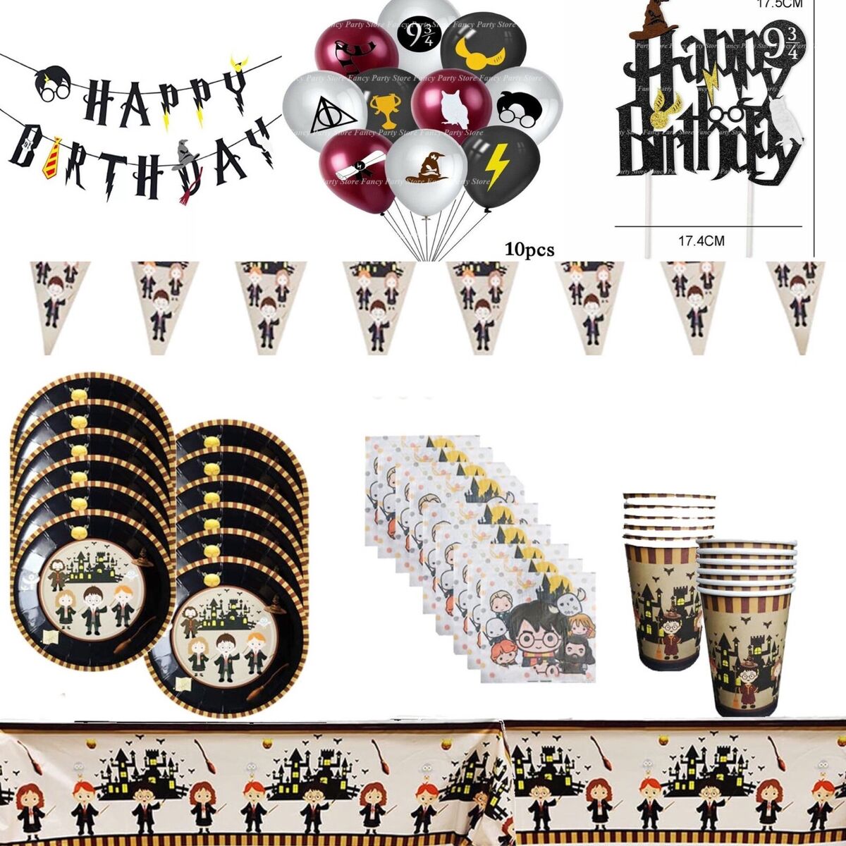 harry potter party tableware