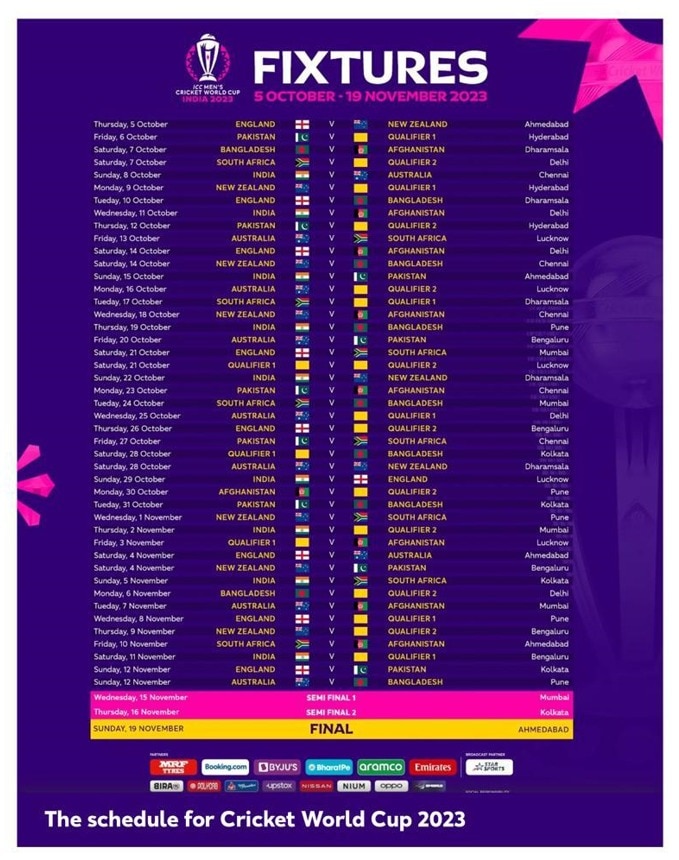 international cricket schedule