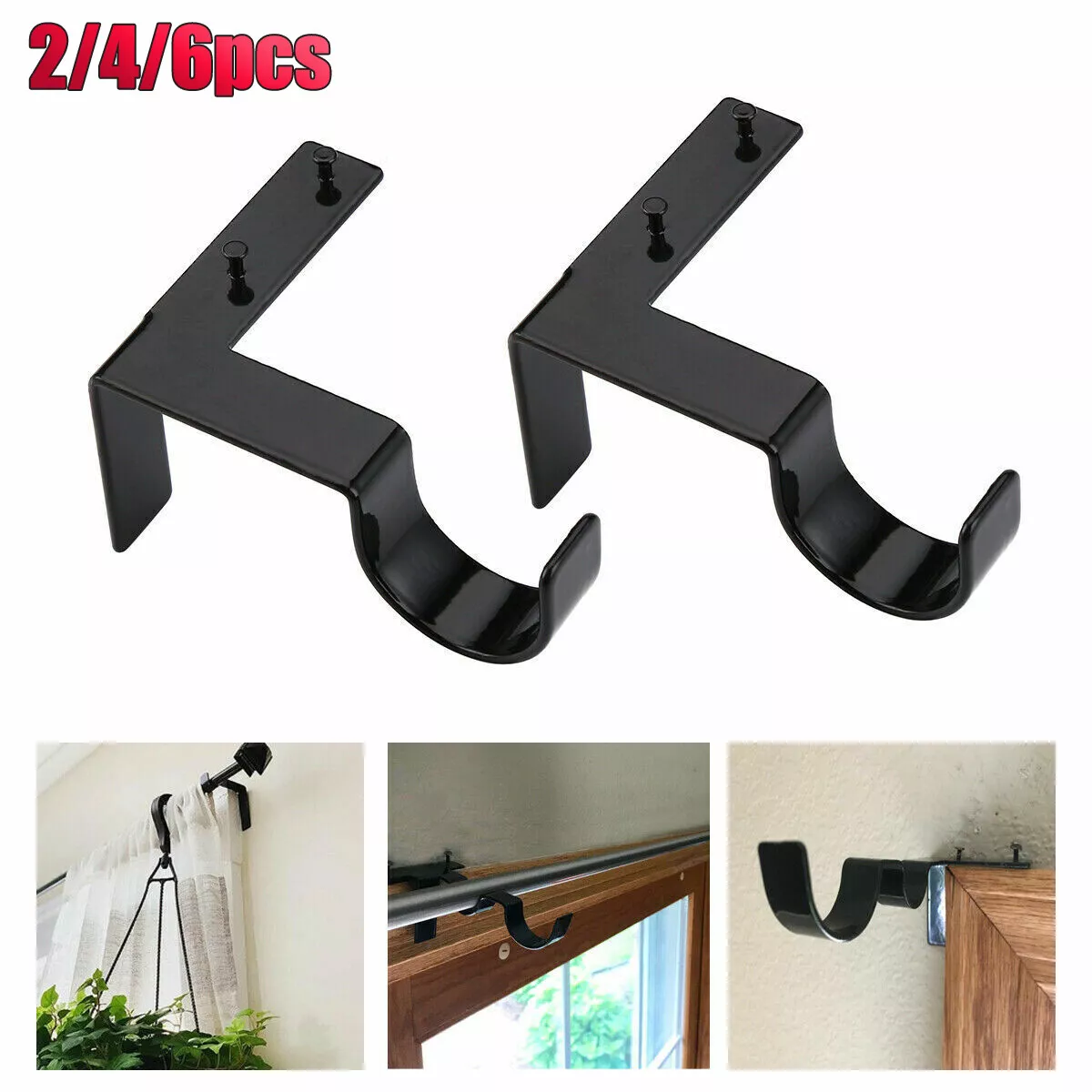 curtain rod brackets