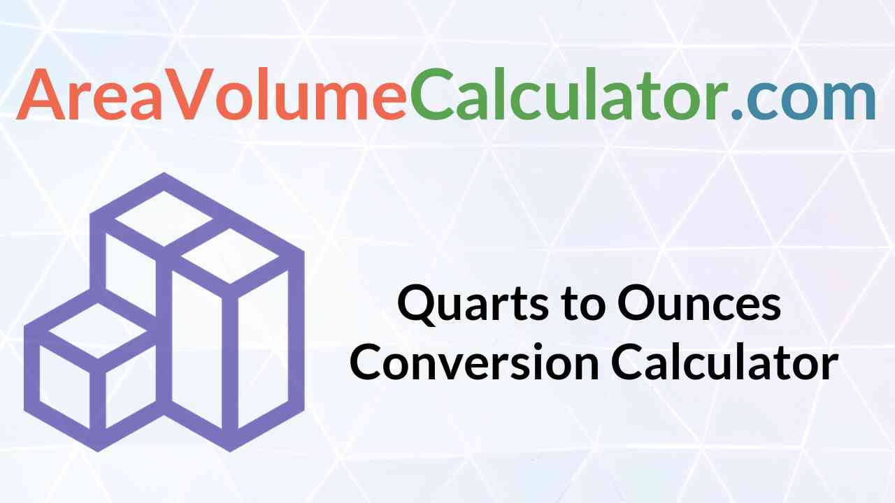 quarts to ounces calculator