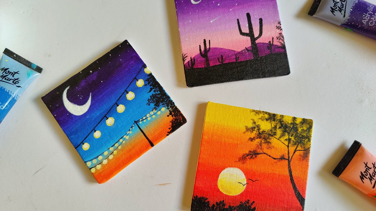 small paintings easy