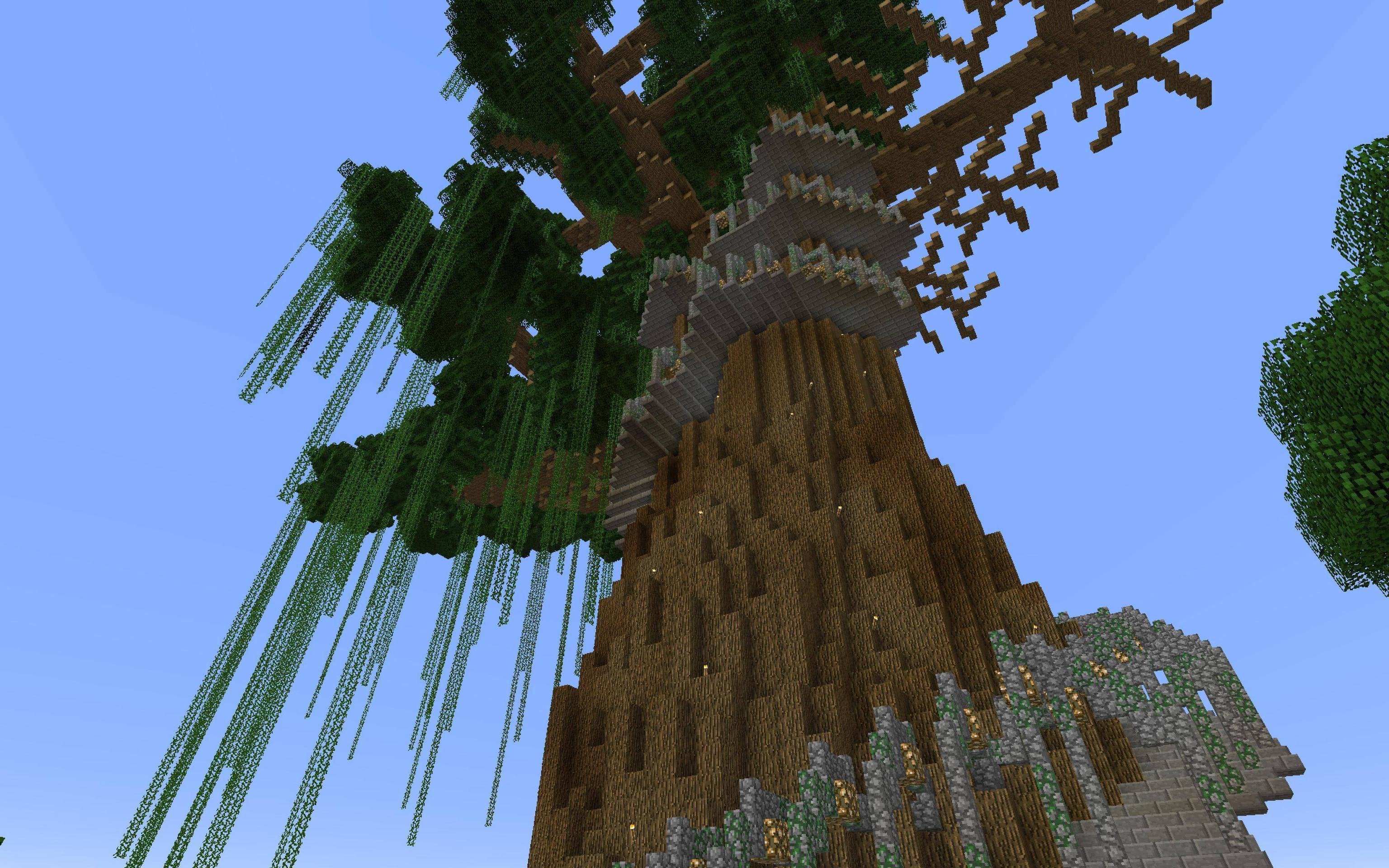 minecraft giant tree