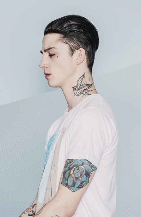 guys with neck tattoos