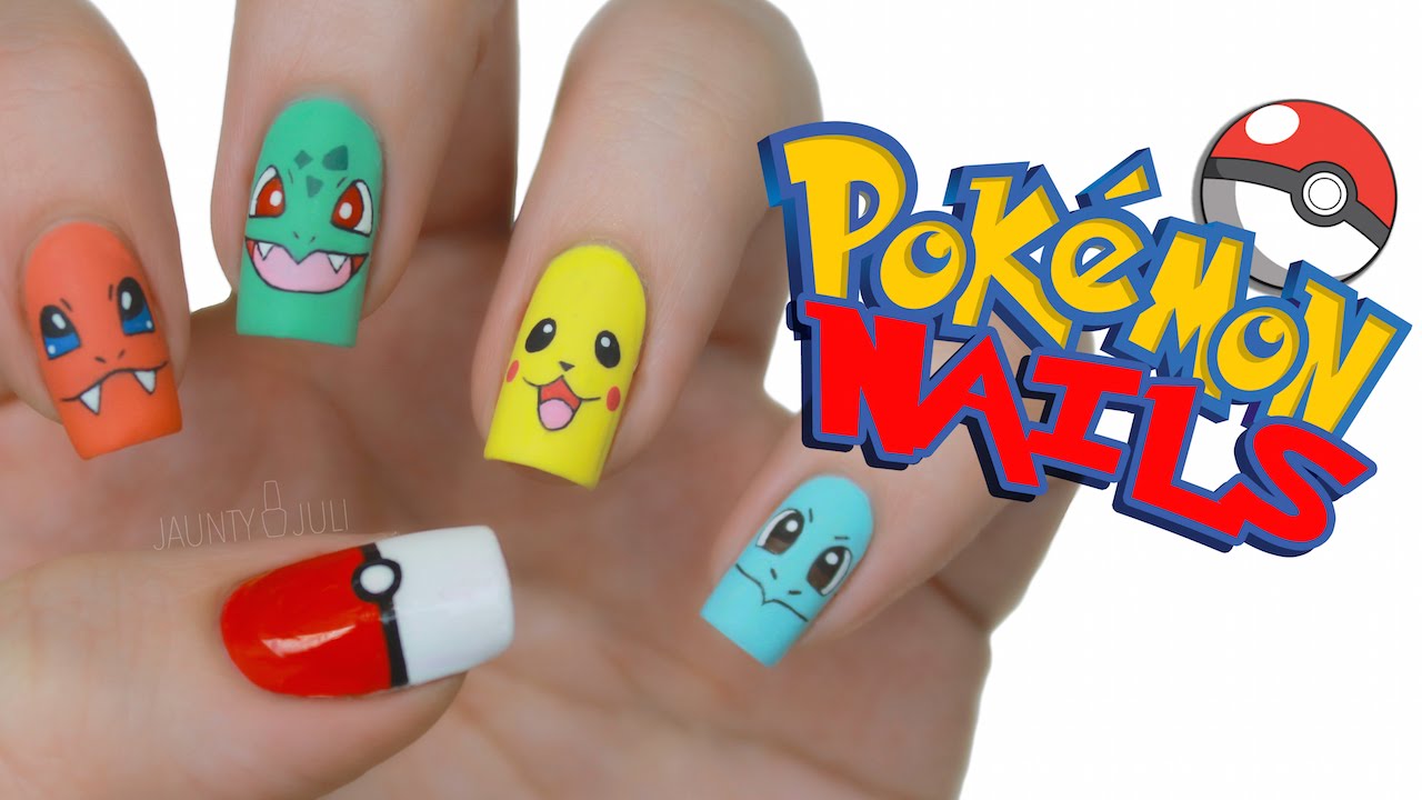 pokemon nail art