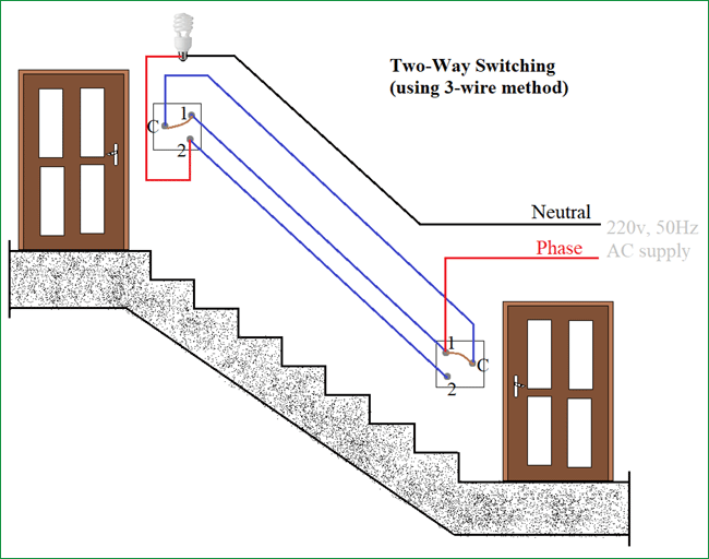 wiring diagram of two way switch