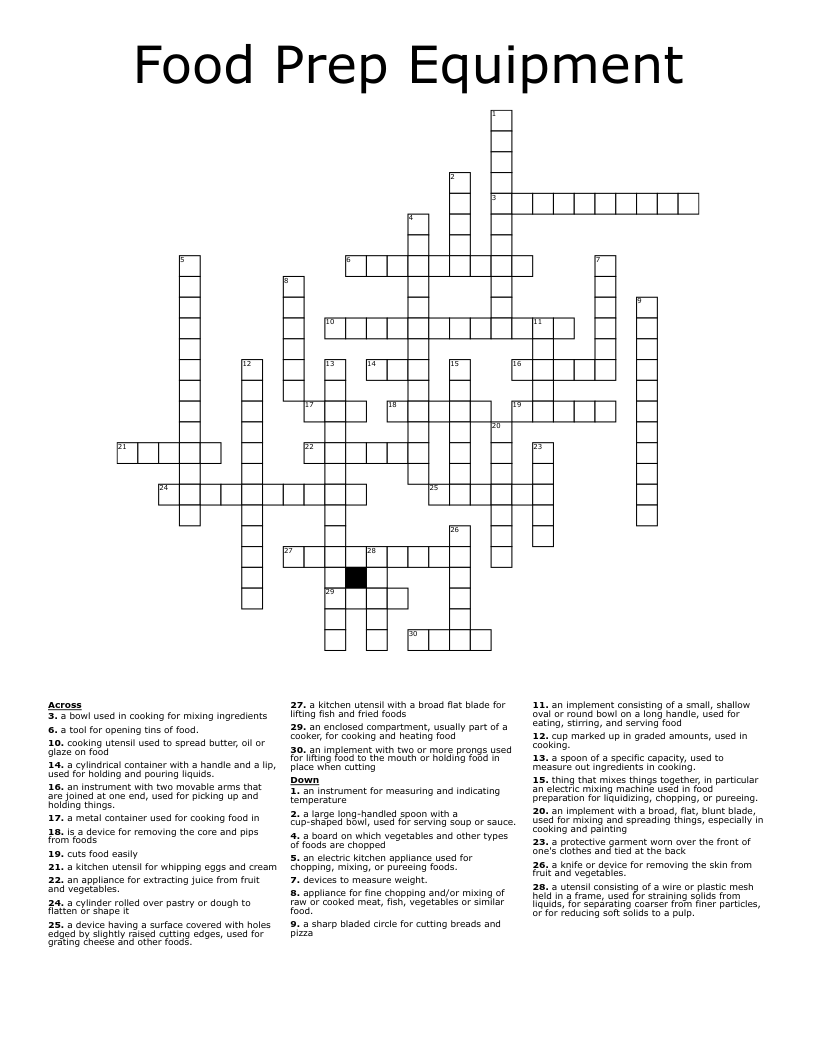 french handle crossword