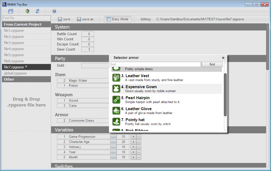 rpg save editor download