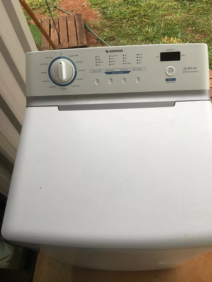 simpson top load washing machine