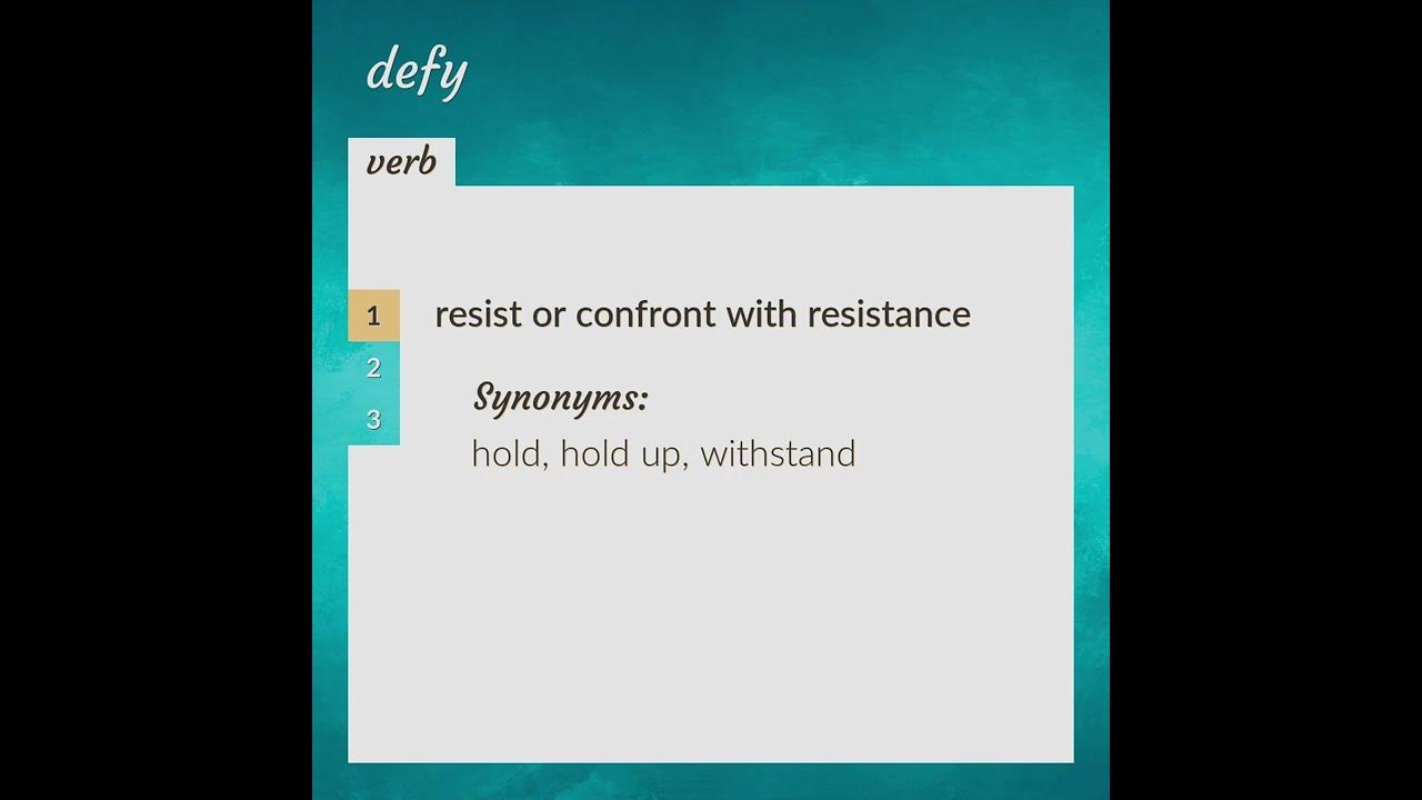 defy synonyms