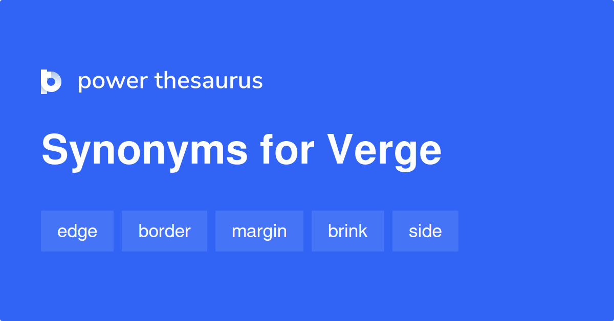 verge thesaurus