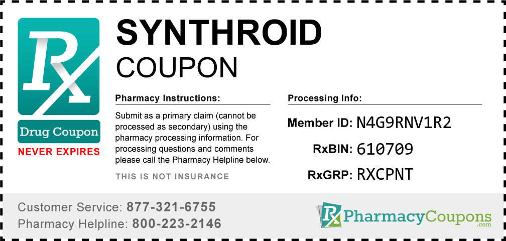 synthroid brand name coupon