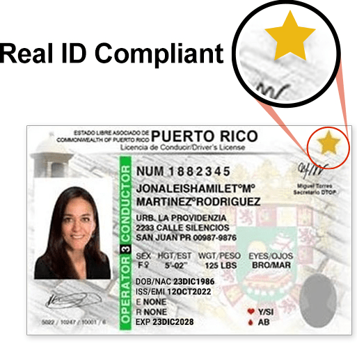 puerto rico drivers license