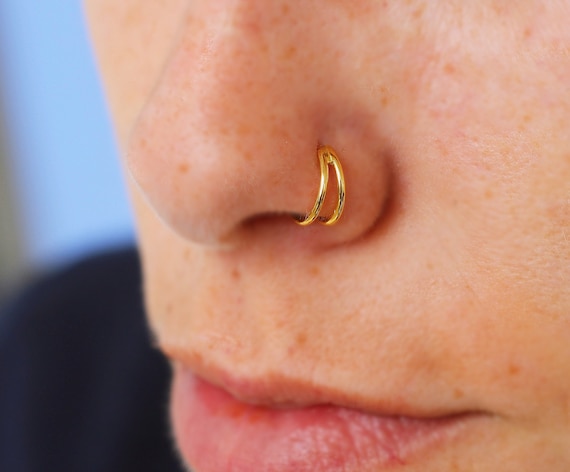 nose ring small gold