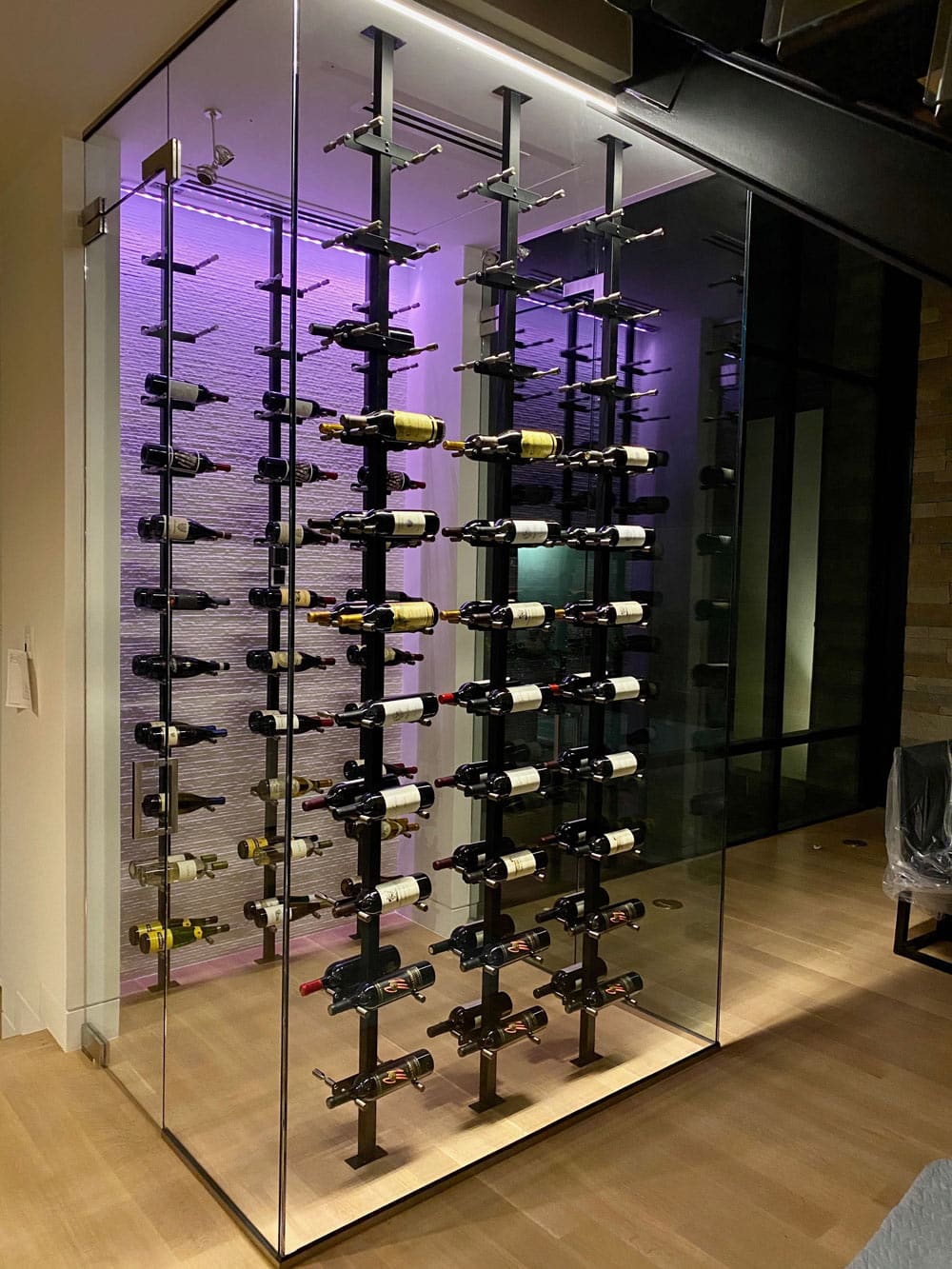 floating wine rack