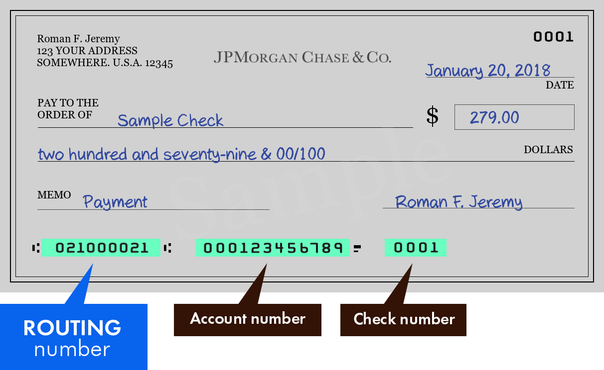 routing number 021000021