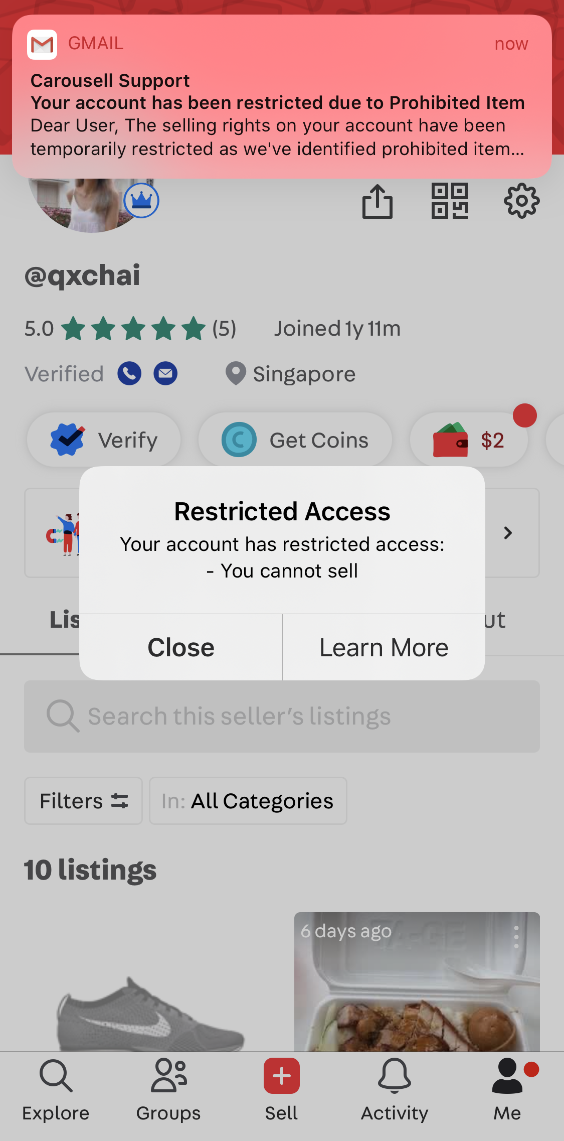 how to delete carousell listing