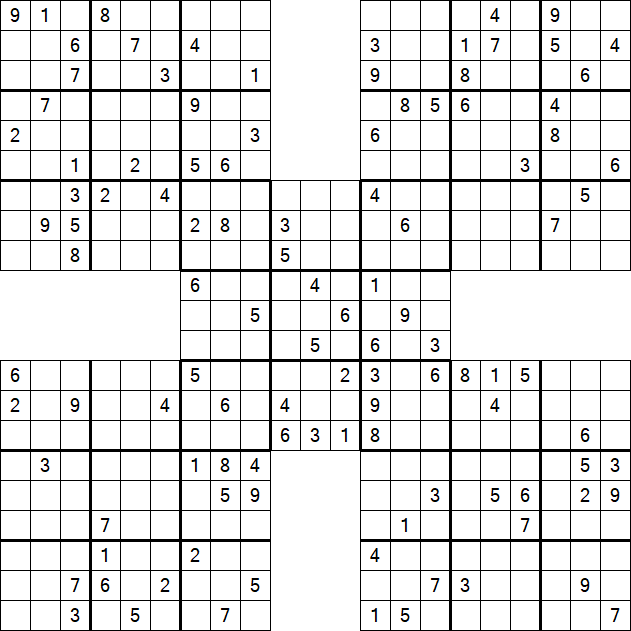 samurai sudoku