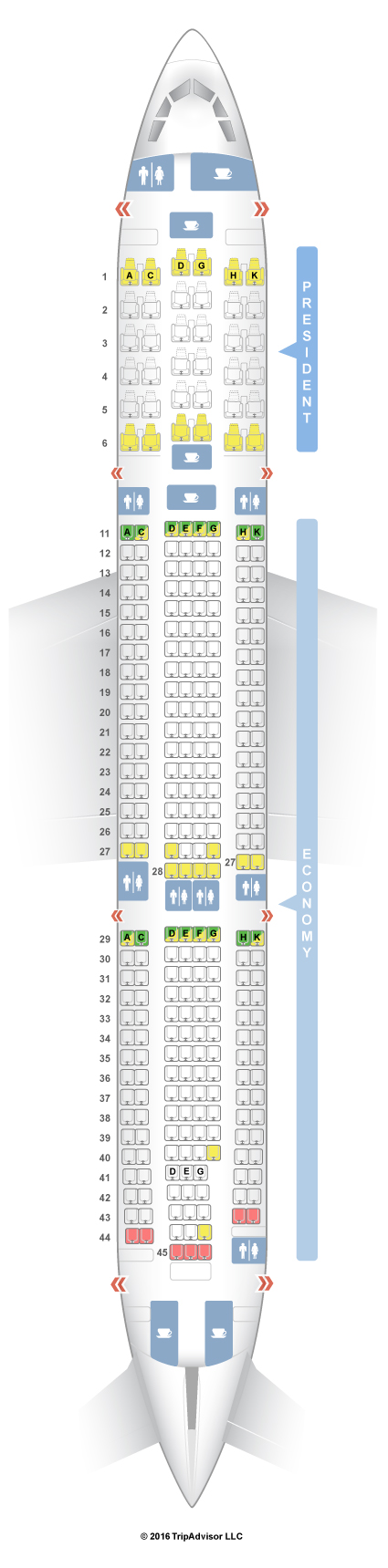 a330 300 seat plan