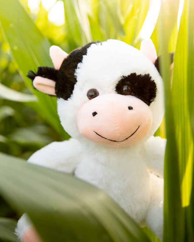 fluffy cow stuffed animal