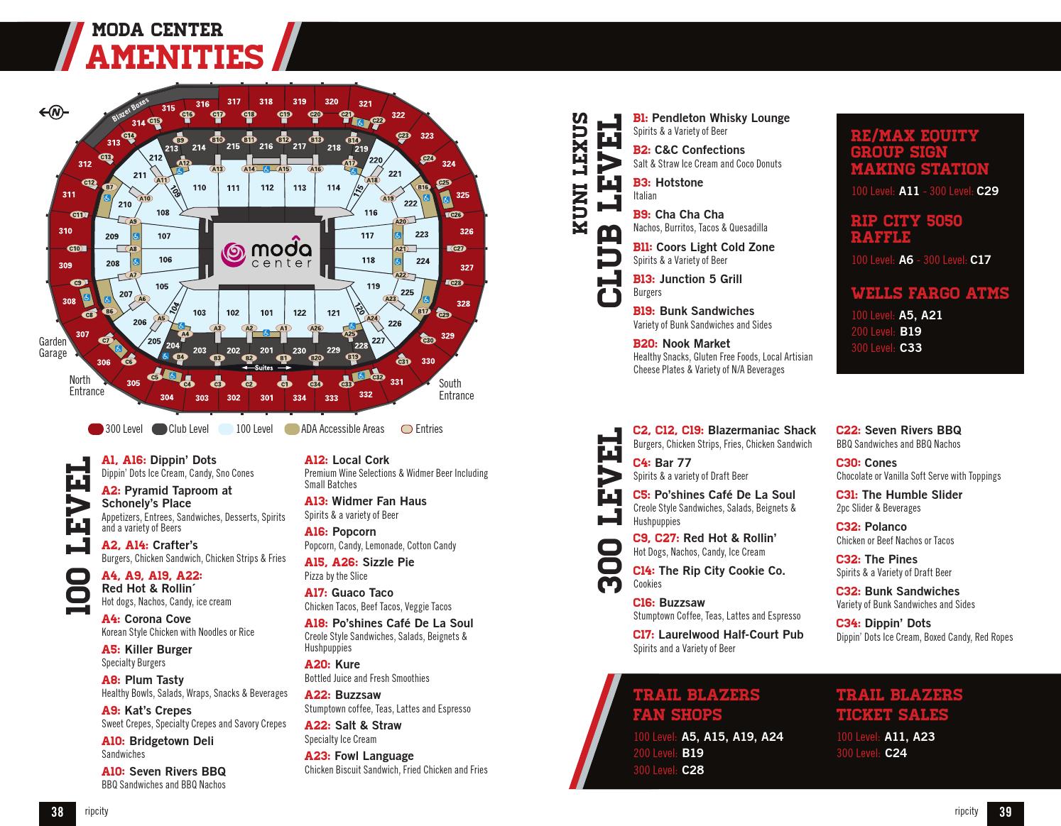 moda center entrances