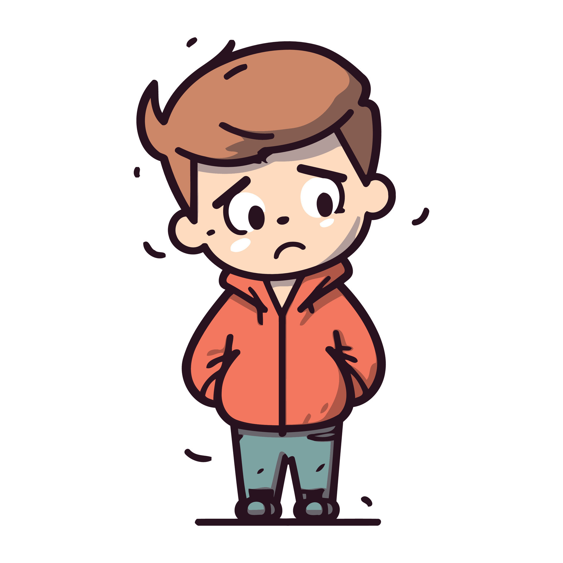 sad boy cartoon