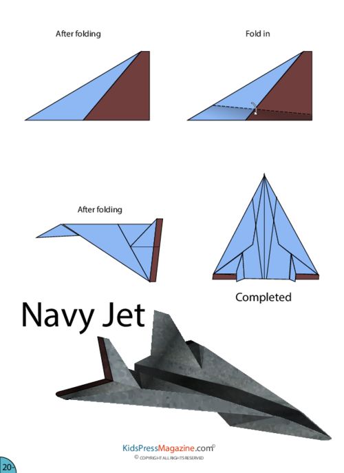 how to make a paper jet plane