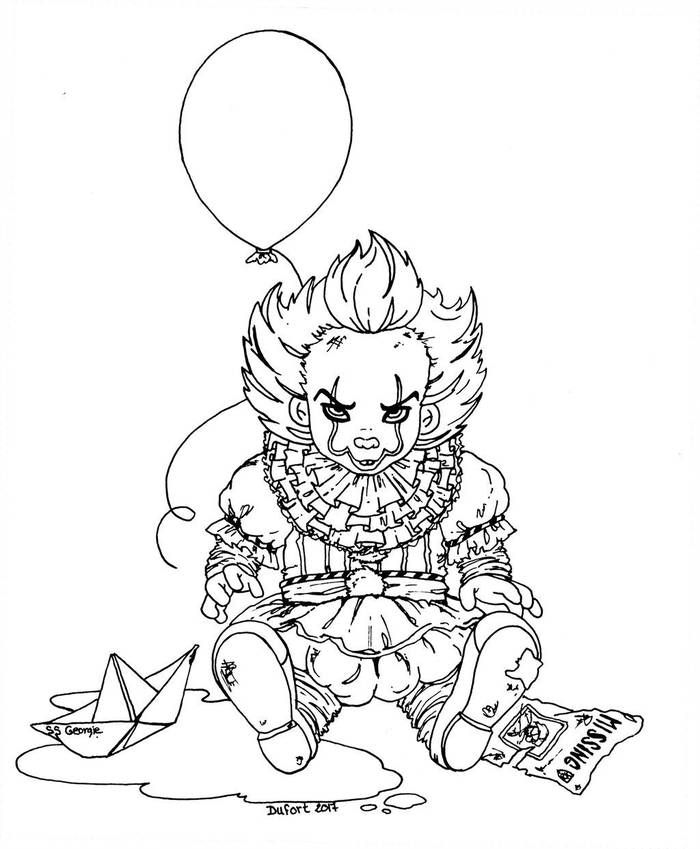 pennywise coloring pages