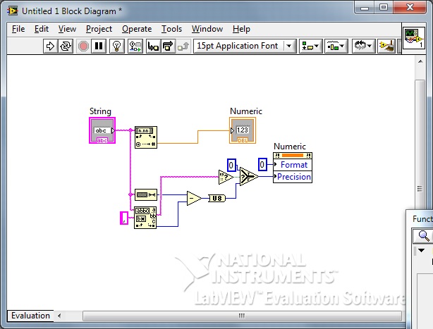 numeric to string labview