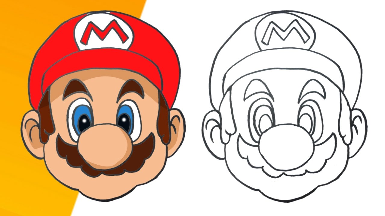 dibujos para dibujar de mario bros