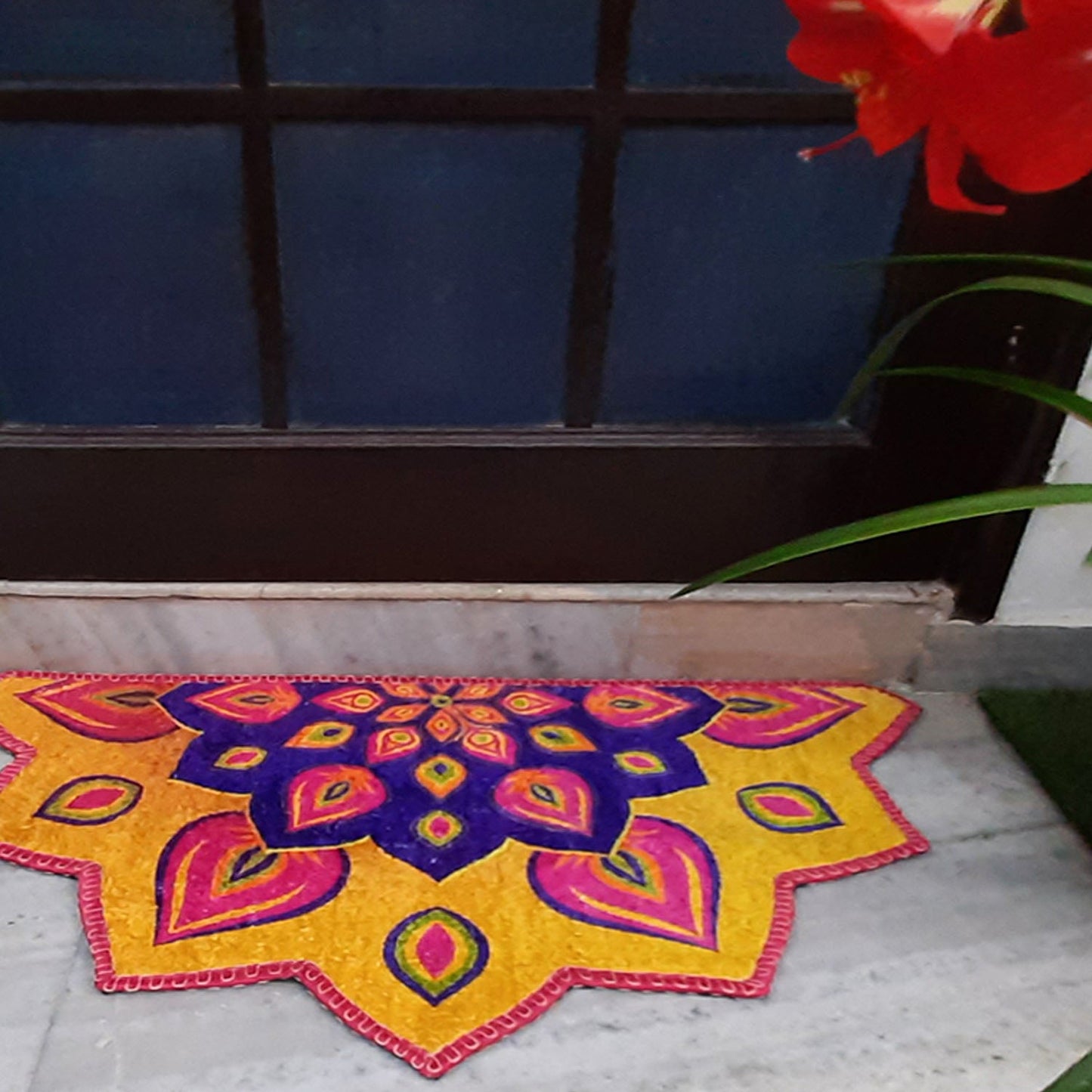 rangoli design wall side