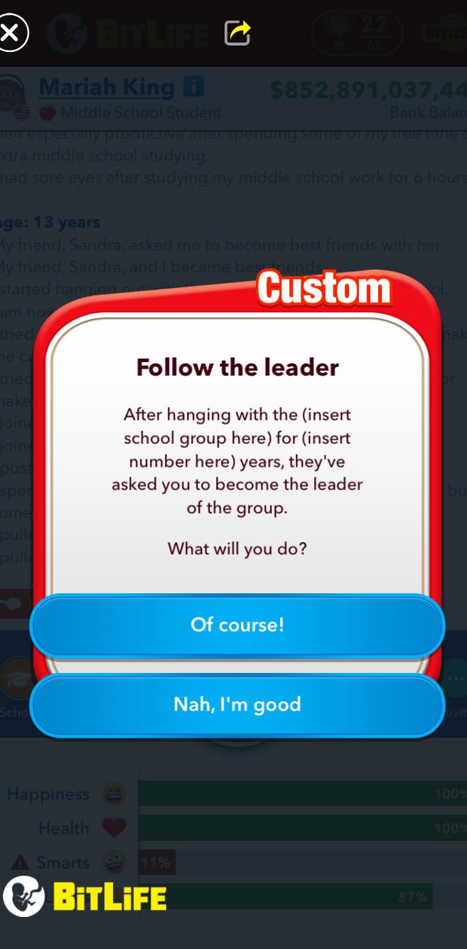 bitlife cliques