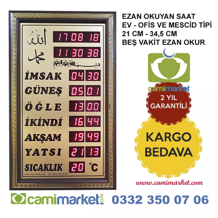 ezan okuyan saat ayarlaması