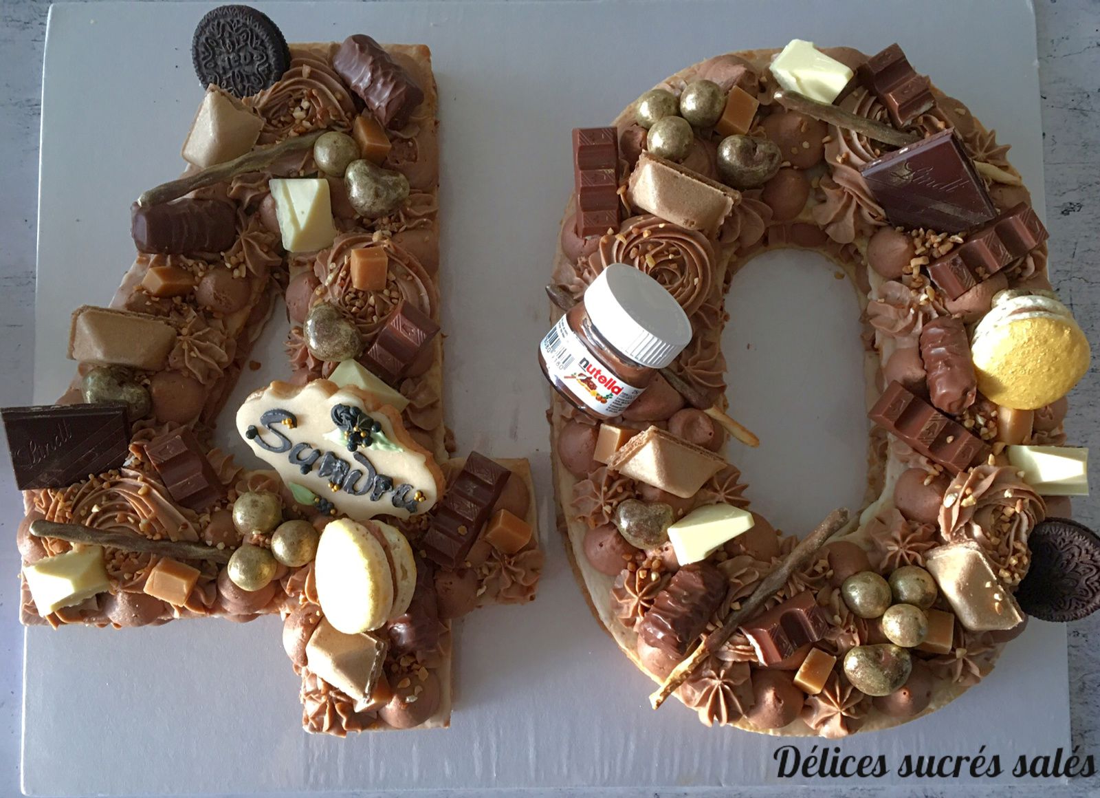 number cake 40 ans femme