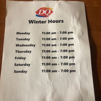 what time does dairy queen close