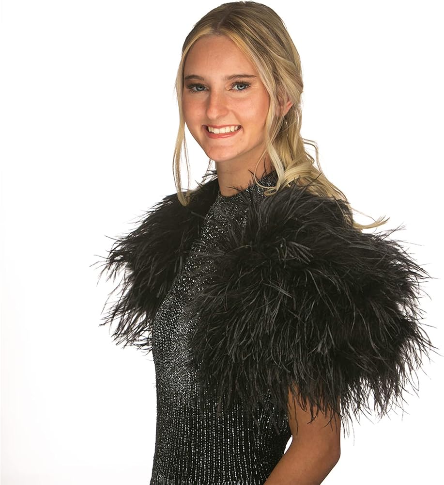 feather shrug bolero