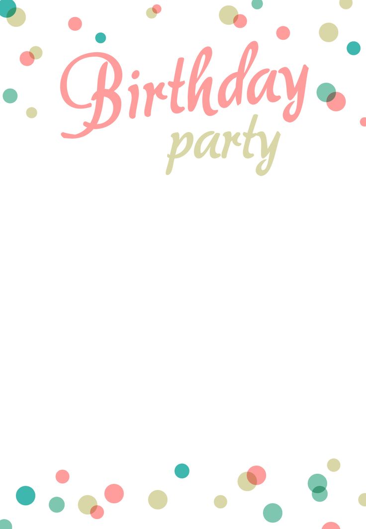 birthday announcement template