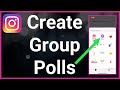 how to make a poll on instagram group chat