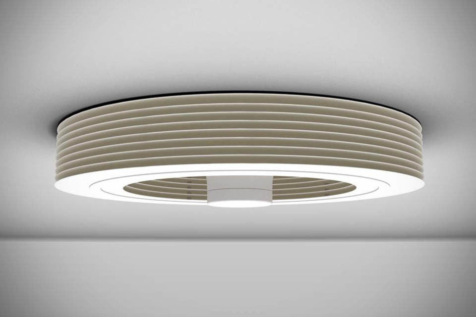 bladeless ceiling fan with light