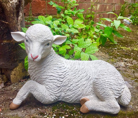 lamb garden ornament