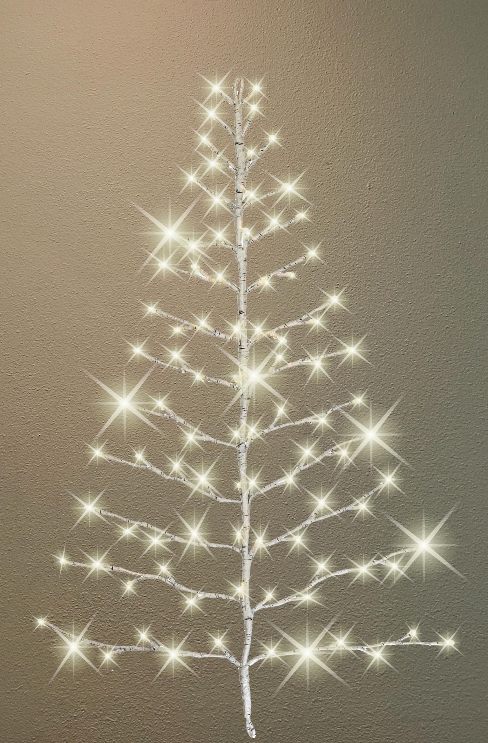 lighted christmas wall tree