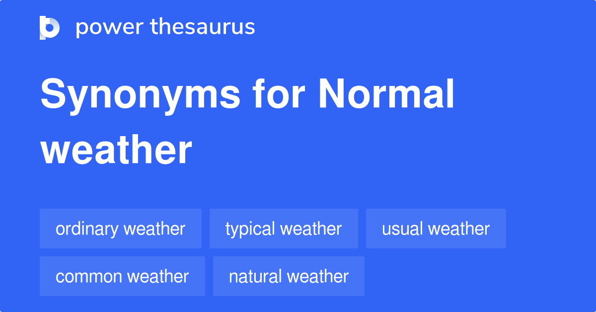 synonym for weather