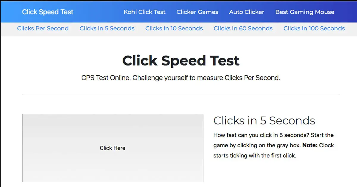 cps test left click