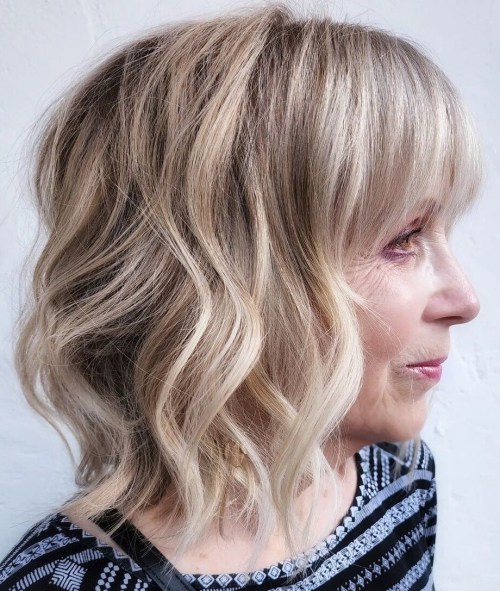 shoulder length hairstyles for over 50s