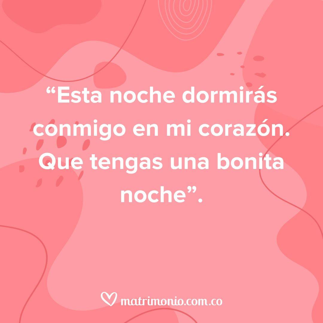 imagen con frase de buenas noches amor