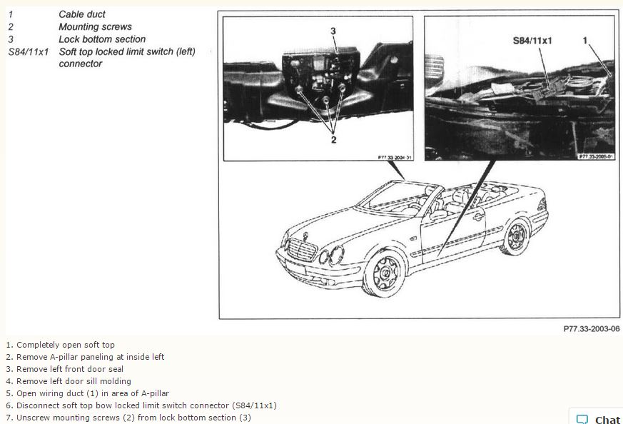 mercedes clk cab problem